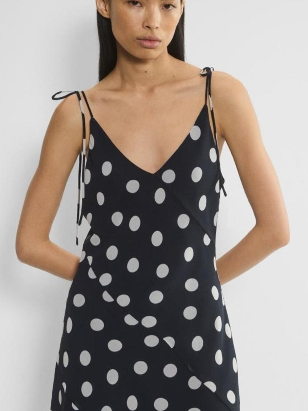 Aritzia Women's Black and Navy Dress